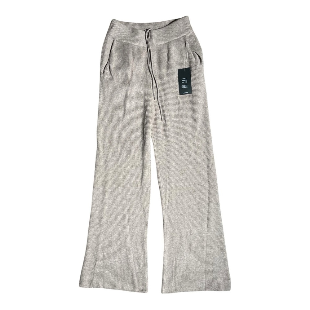 Veiled New York Wool Cotton Knit Pants Beige